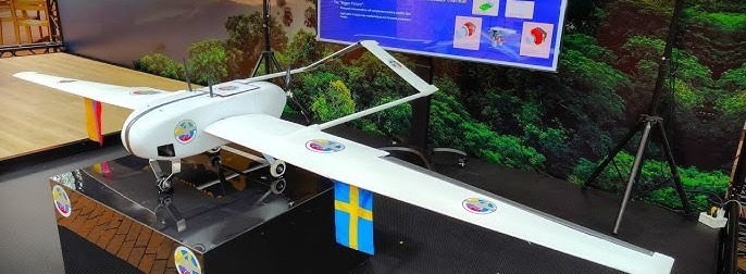 Completed C3 UAV at the COP16 exhibition