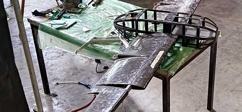 Internal structure of the C3 UAV during manufacturing